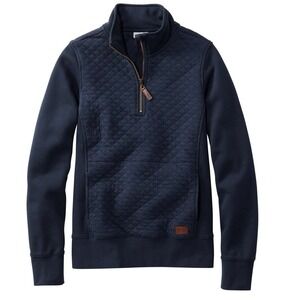 L.L. Bean Navy Quilted Sweatshirt